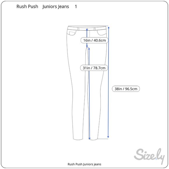 TUSH PUSH Jr. women dark wash stretch jeans size 1 - Picture 11 of 11